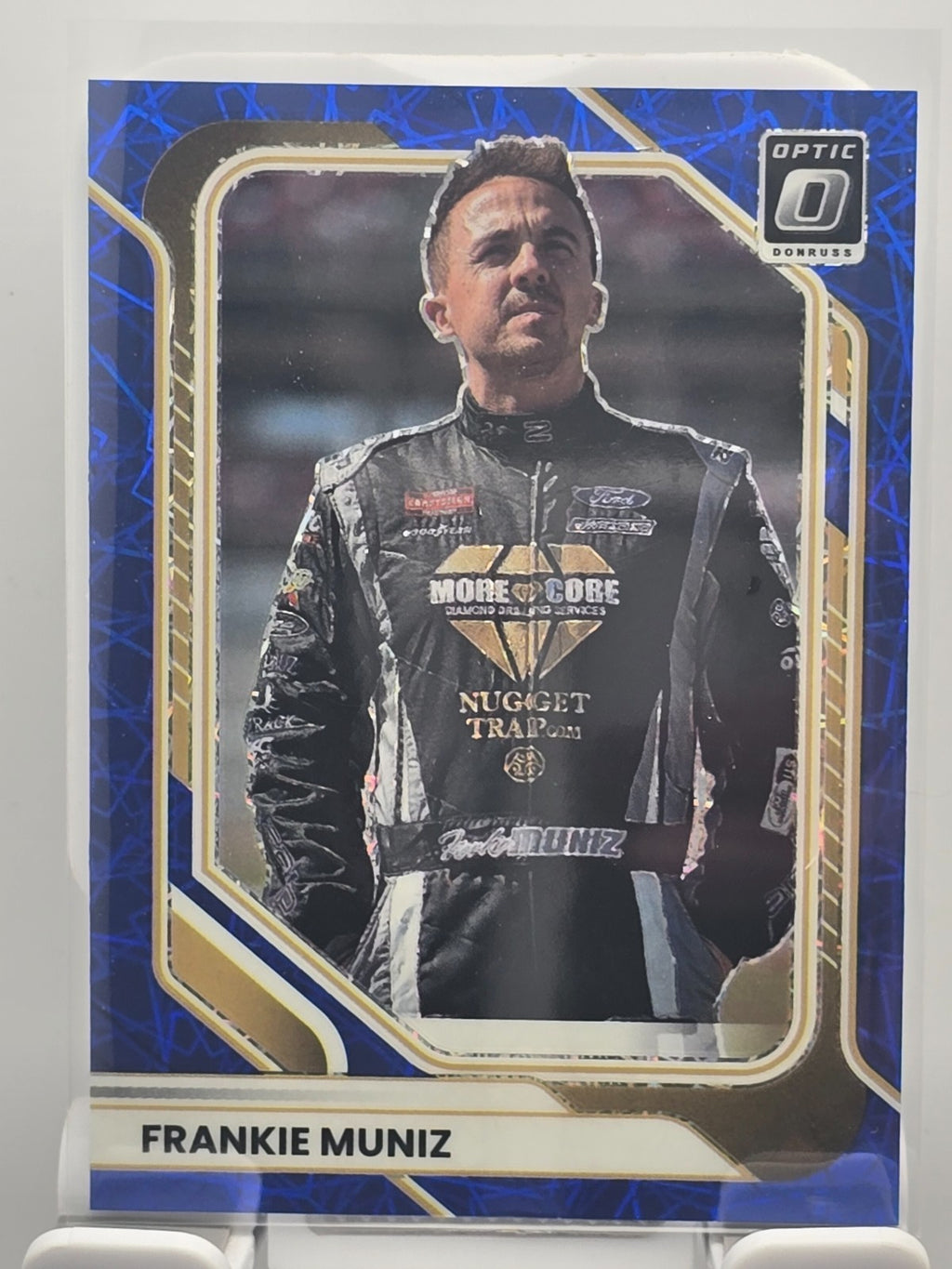 2026 Donruss OPTIC NASCAR Racing - #46 Frankie Muniz - Blue Velocity