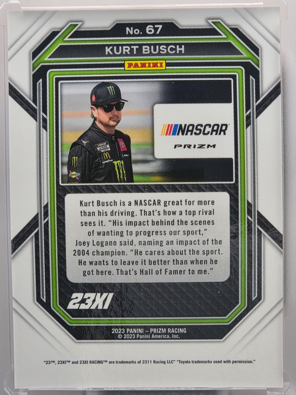 2023 Prizm Racing - Kurt Busch - Reactive Orange - #67 - Buy 3 Get 1 Free!