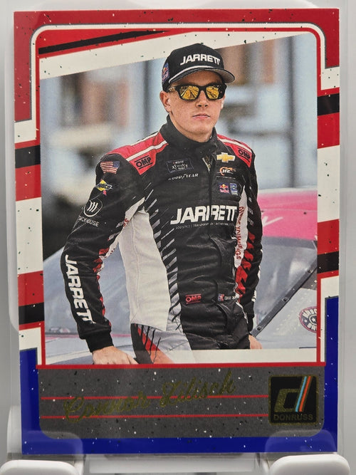#130 Connor Zilisch - Throwback - Red & Blue - 2026 Donruss NASCAR Racing