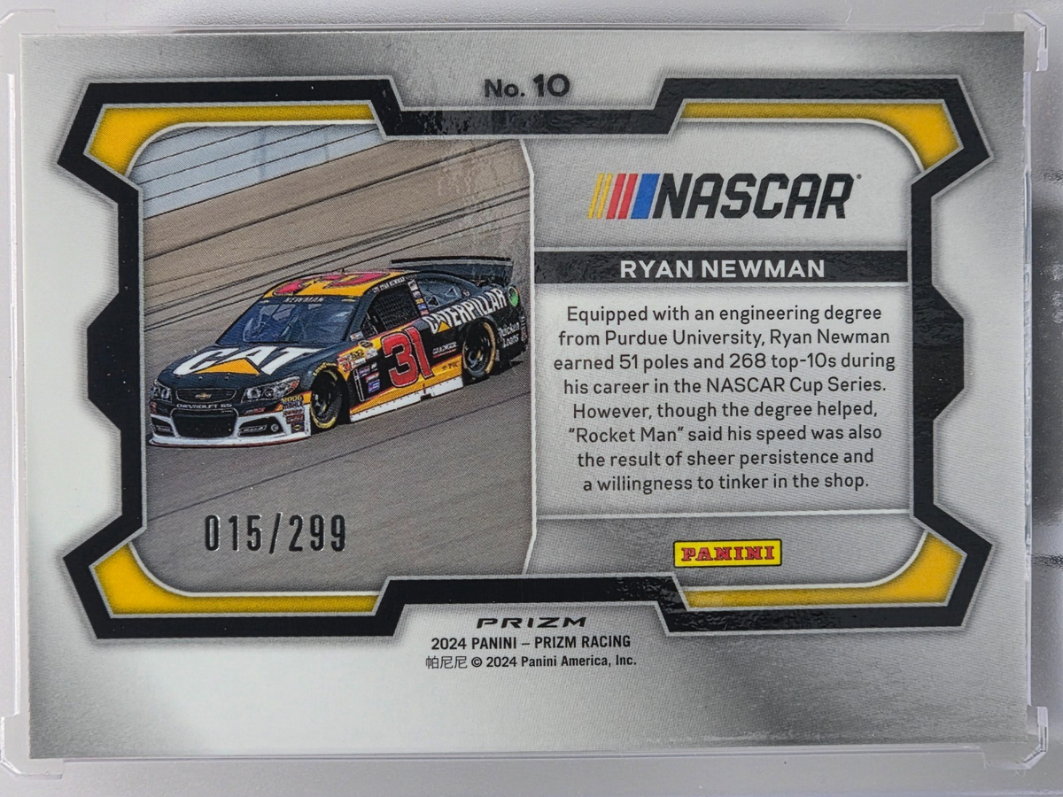 2024 Prizm Racing - Ryan Newman - Red Prizm /299 - #10