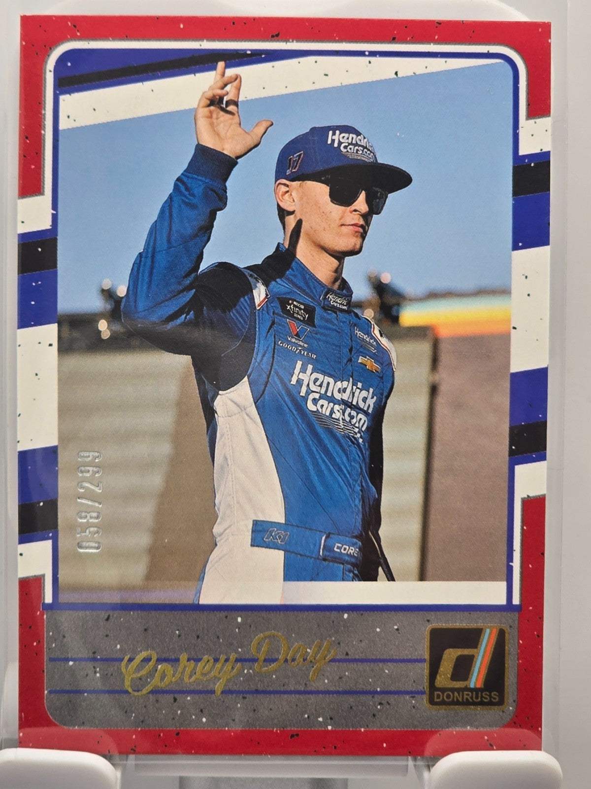 2026 Donruss NASCAR Racing - #118 Corey Day  - Throwback - Red Base /299