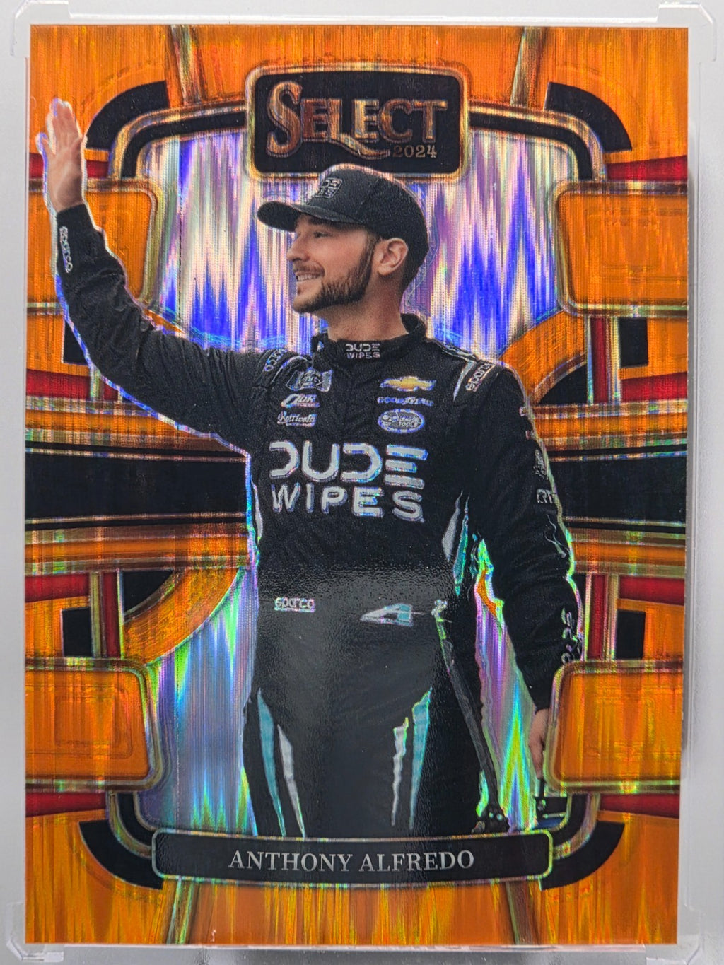 2024 Panini Select - Anthony Alfredo - Orange Flash Prizm - #76 - Buy 3 Get 1!