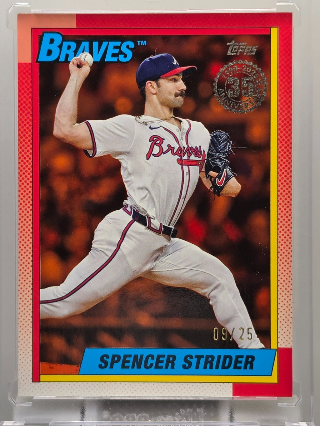 2025 Topps - Spencer Strider - 1990 Throwback - Red /25 - #90B2-32