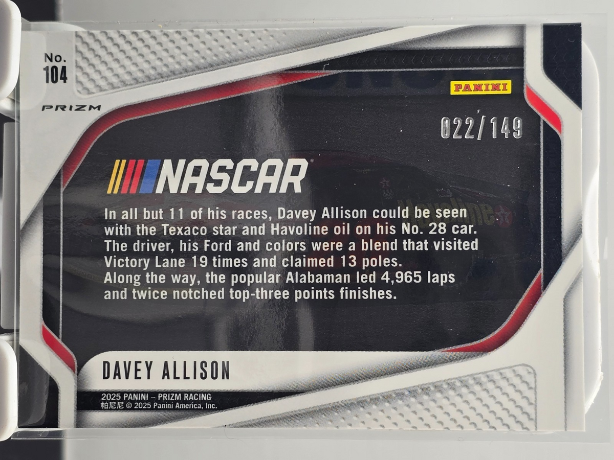 2025 Prizm Racing - #104 Davey Allison - Green Scope /149
