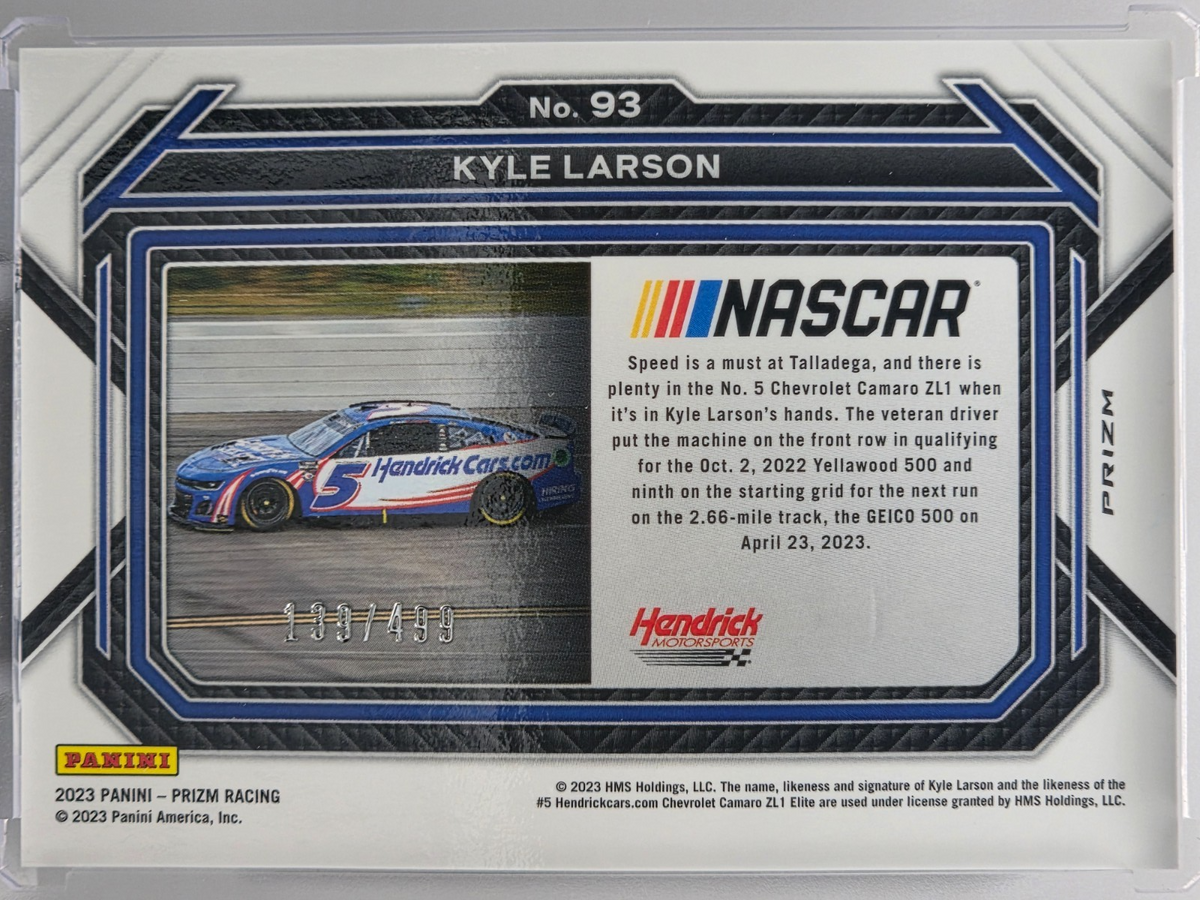 2023 Prizm Racing - Kyle Larson - Blue /499 - #93 - Buy 3 Get 1 Free!!