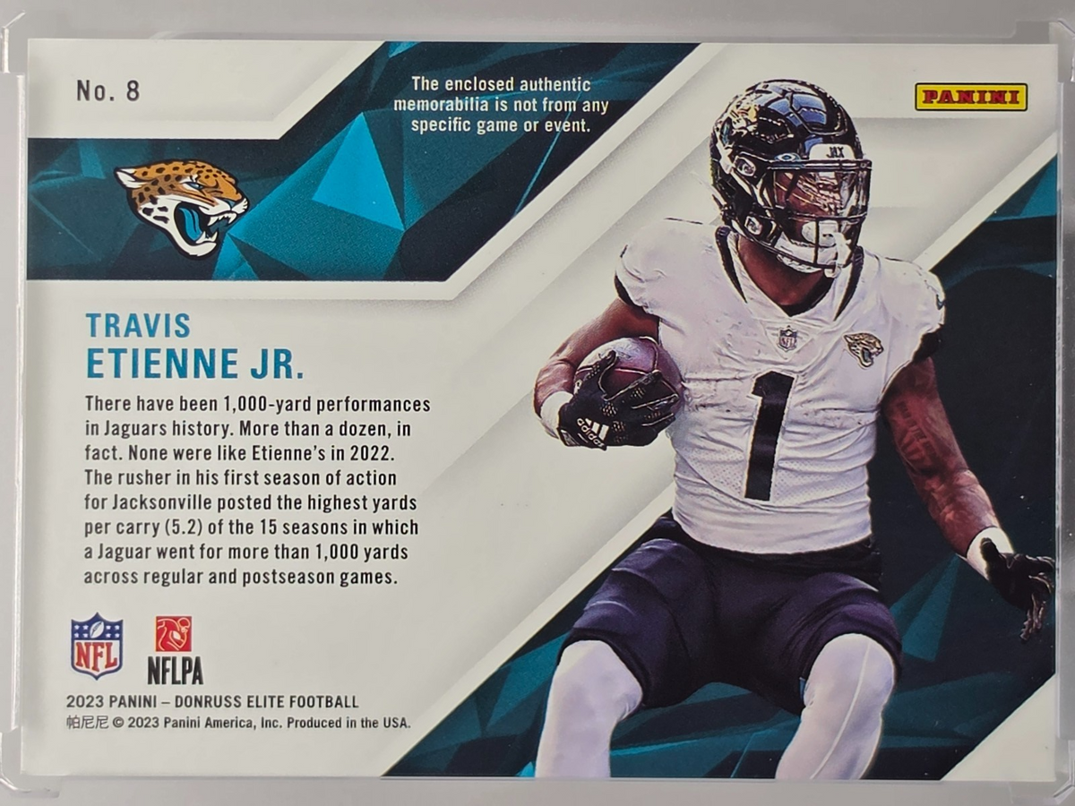 2023 Panini Donruss Elite - Travis Etienne Jr. - Epic Materials /375 - #8