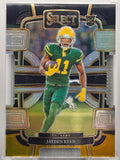 2023 Panini Select - Jayden Reed (RC) - Black & Gold Die-Cut - #38