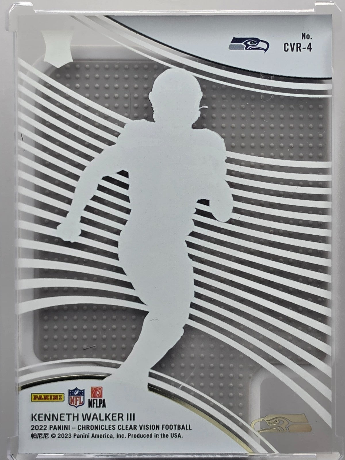 2022 Panini Chronicles - Kenneth Walker III (RC) - Clear Vision Rookies - #CYR-4