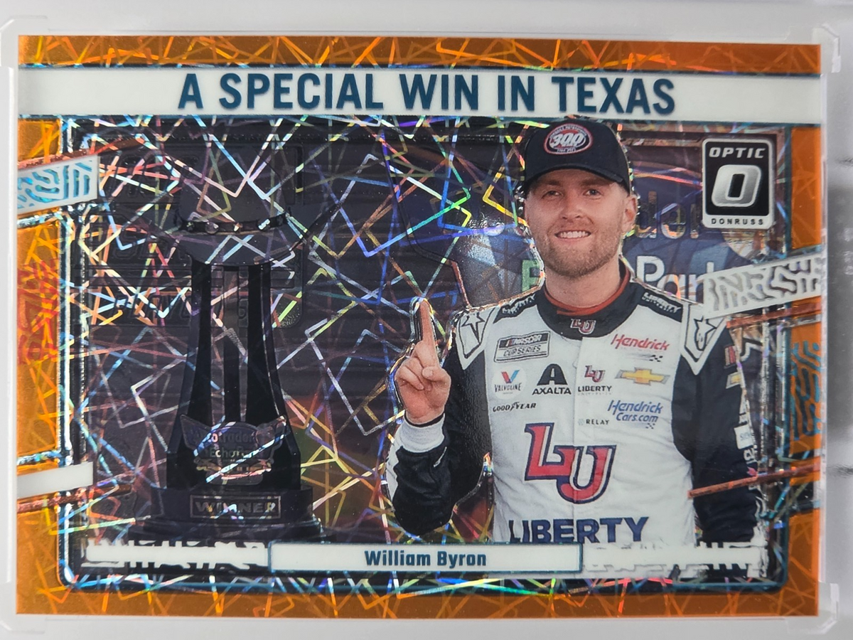 2024 Panini Donruss - William Byron - Orange Velocity - #176 - Buy 3 Get 1