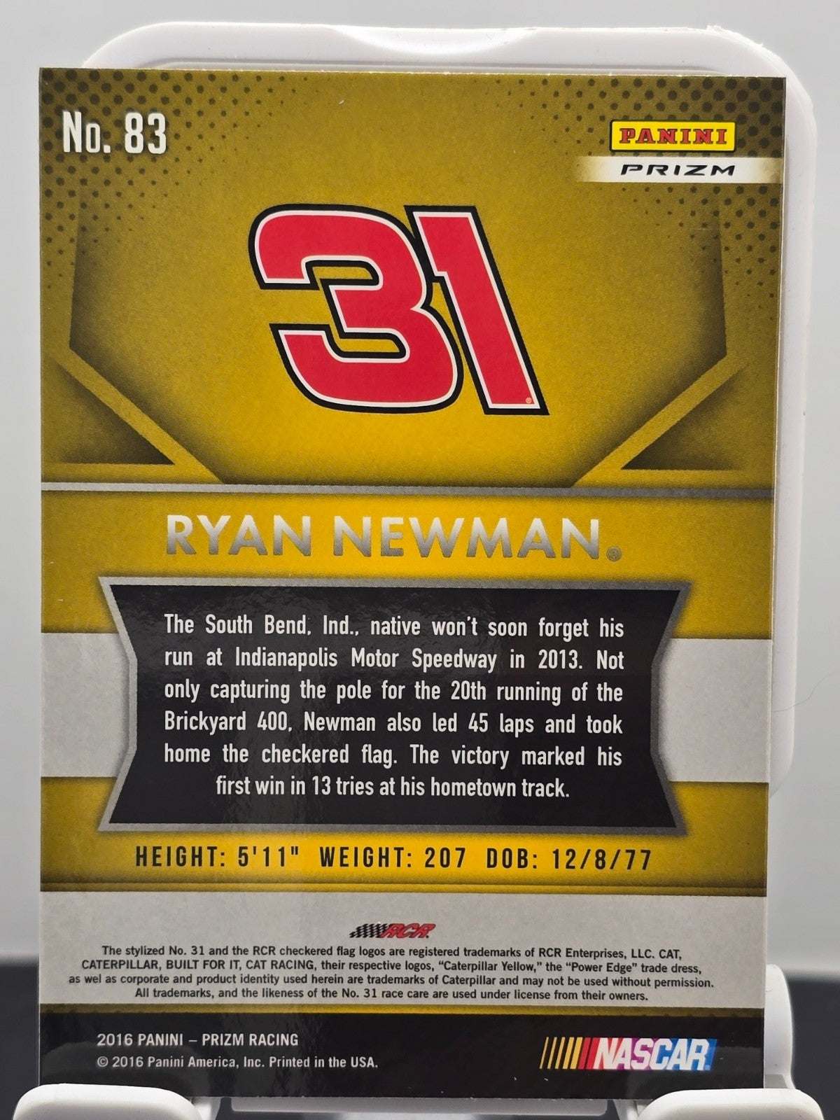 2016 Prizm Racing - #83 Ryan Newman - Red, White & Blue Prizm SP