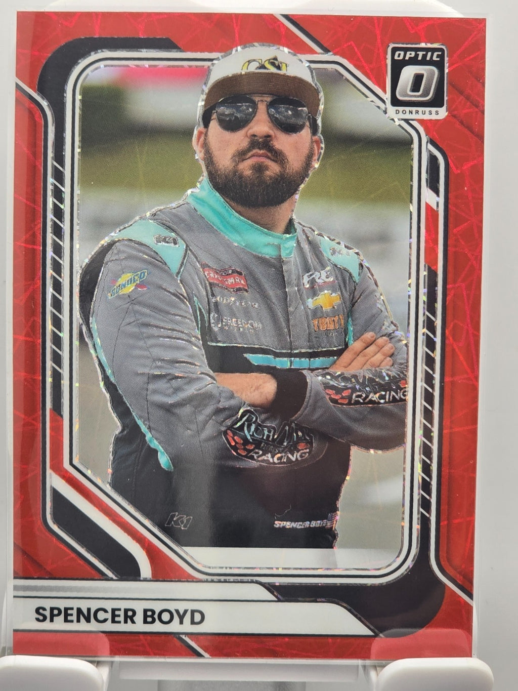 2026 Donruss OPTIC NASCAR Racing - #53 Spencer Boyd - Red Velocity /199