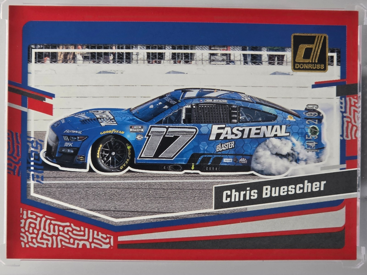 2024 Panini Donruss - Chris Buescher - Red /299 - #87 - Buy 3 Get 1