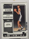 Panini Contenders Victor Wembanyama Season Ticket RC #11 2023-24 Spurs