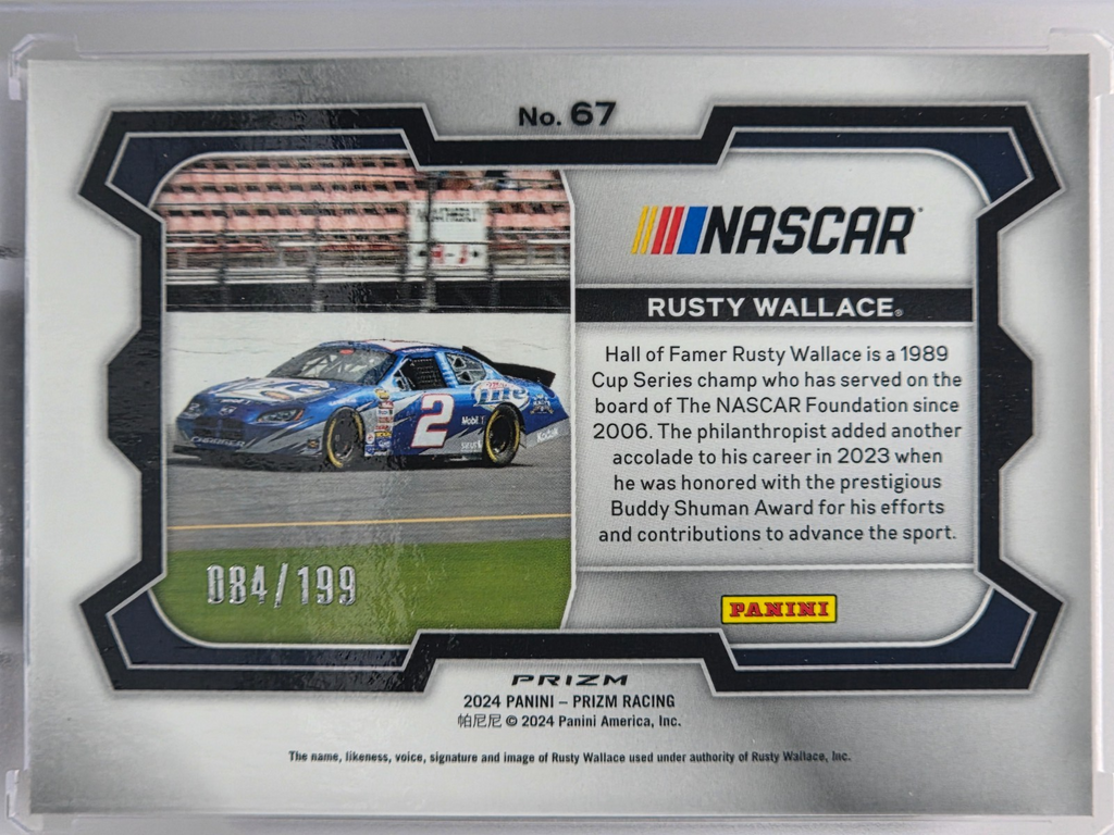 2024 Prizm Racing - Rusty Wallace - Red Pulsar Prizm /199 - #67