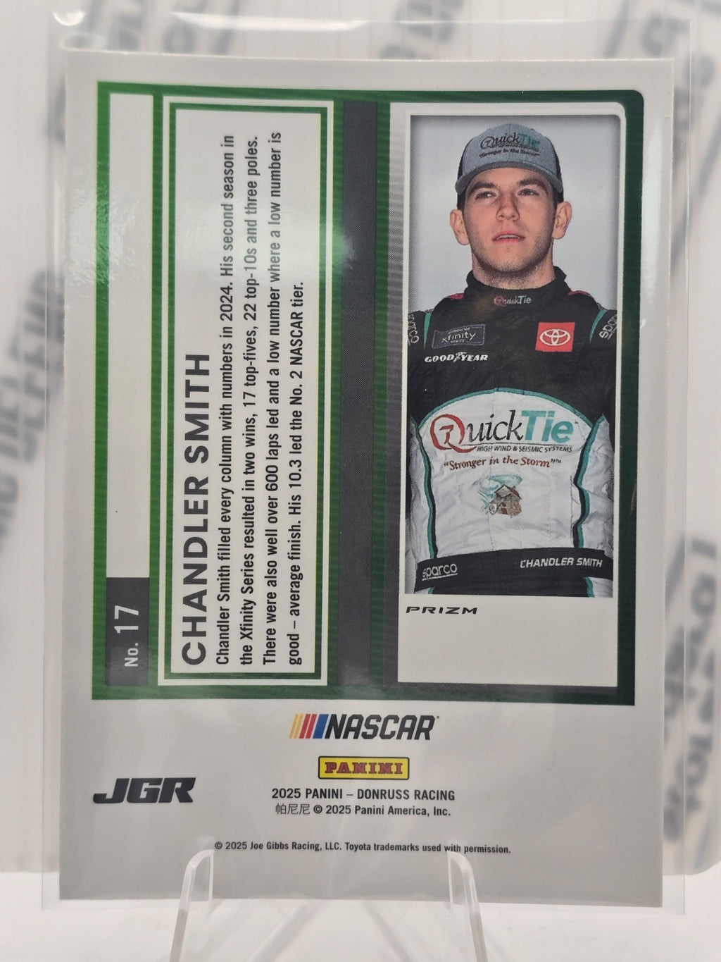 2025 Panini Donruss Racing Optic - #17 Chandler Smith  - Orange Velocity