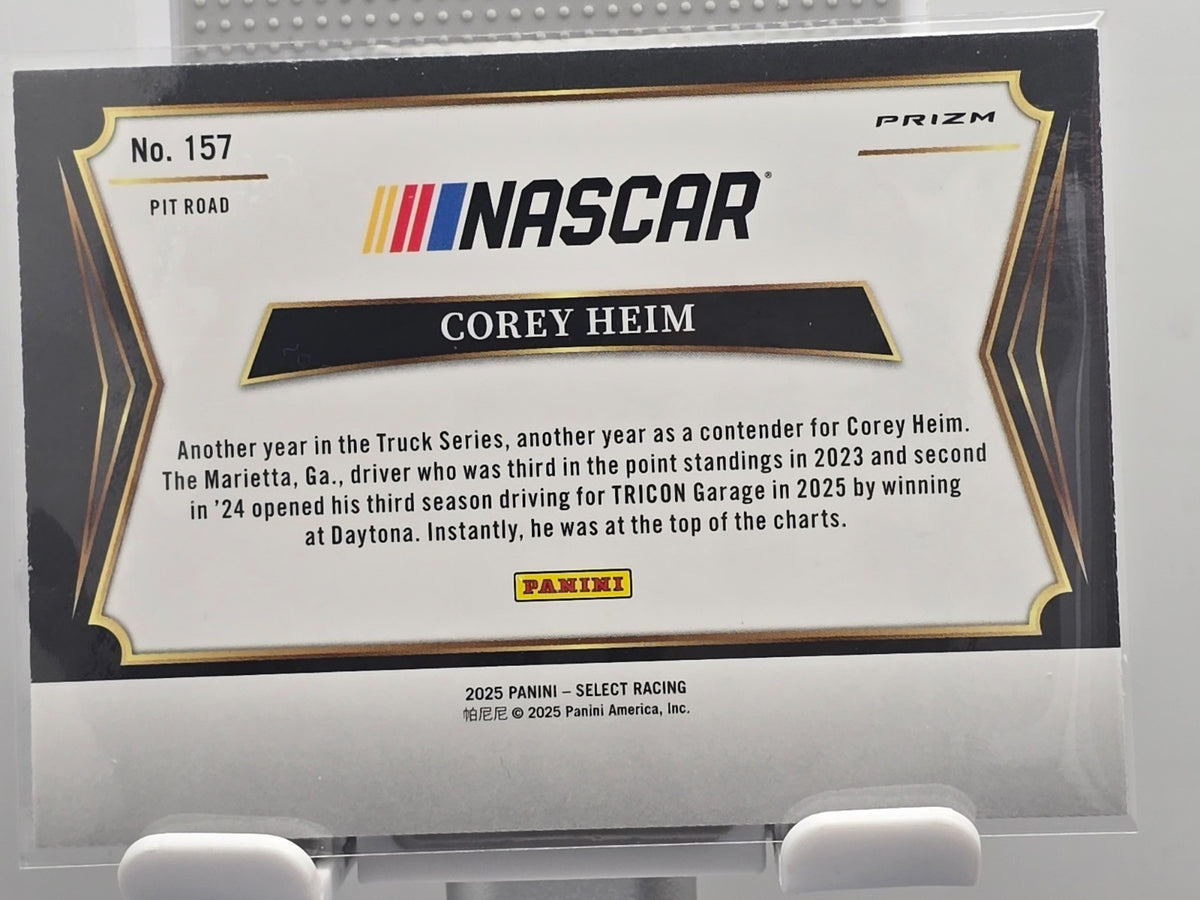 2025 Select Nascar Racing - #157 Corey Heim - Pit Road - Silver Prizm