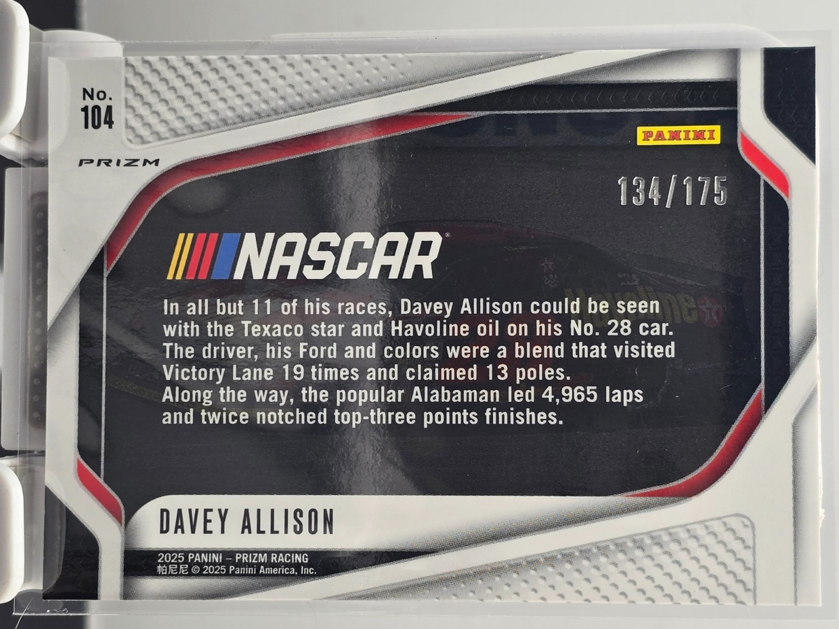 2025 Prizm Racing - #104 Davey Allison - Red Power /175