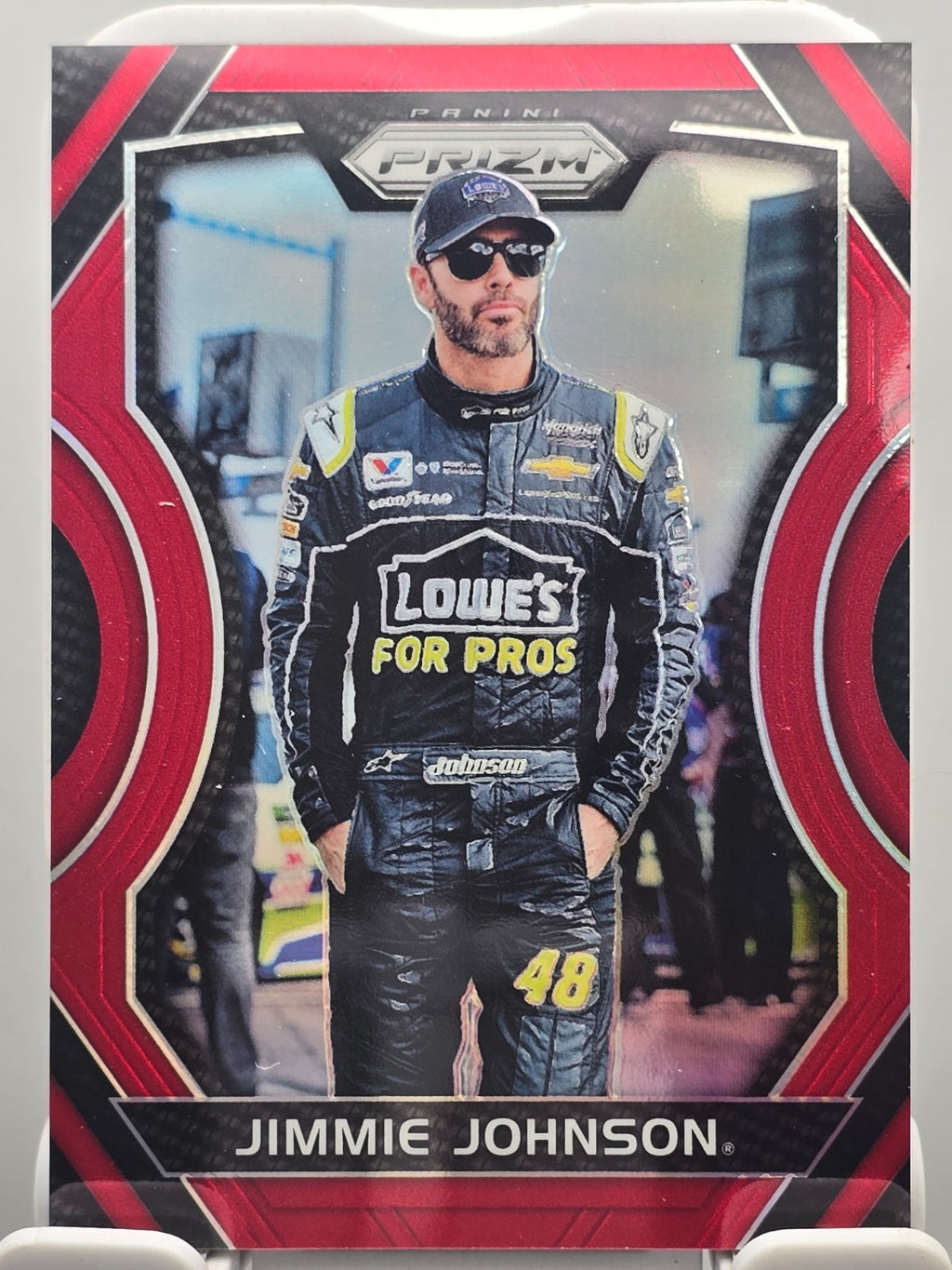 2018 Panini Prizm Racing - Jimmie Johnson #5 - Red /75