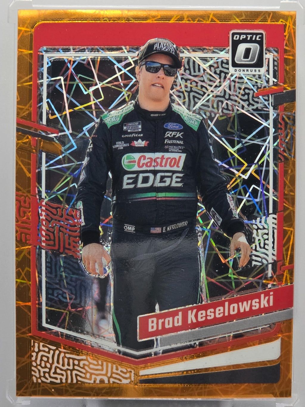 2024 Panini Donruss - Brad Keselowski - Orange Velocity - #8 - Buy 3 Get 1