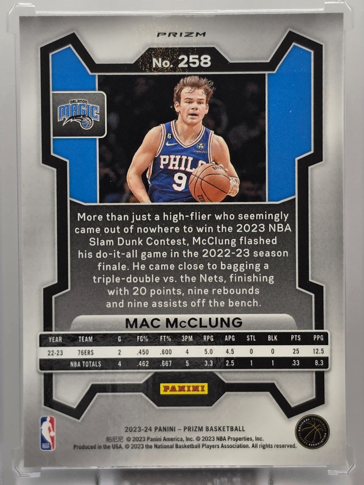2023-24 Panini Prizm - Mac McClung - Green Prizm - #258