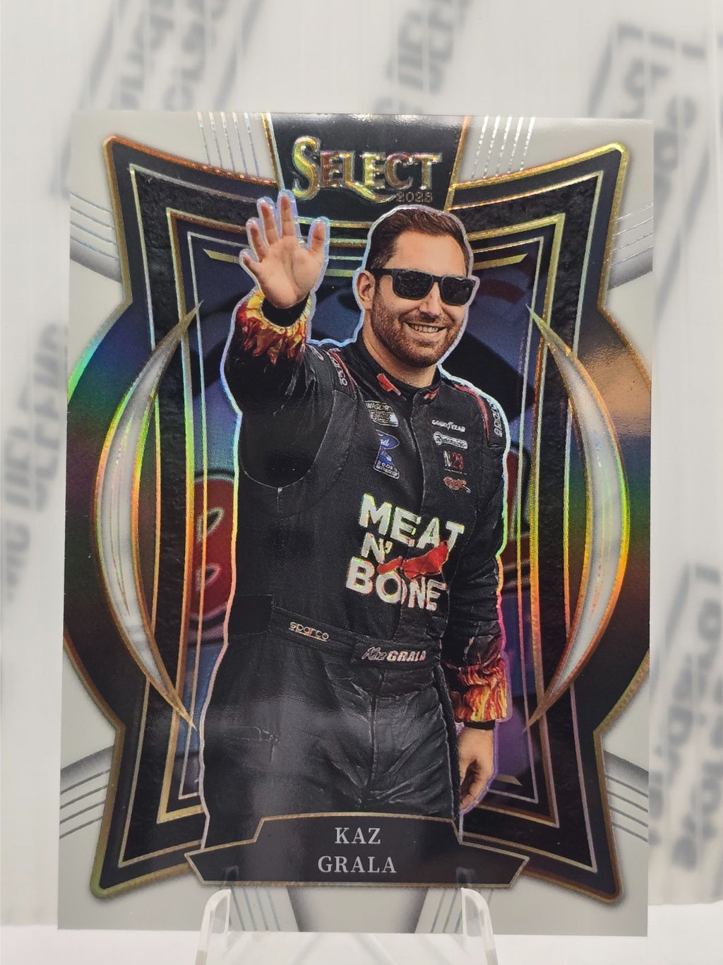 2025 Select Nascar Racing #100 - Kaz Grala -  Grandstand - White /99