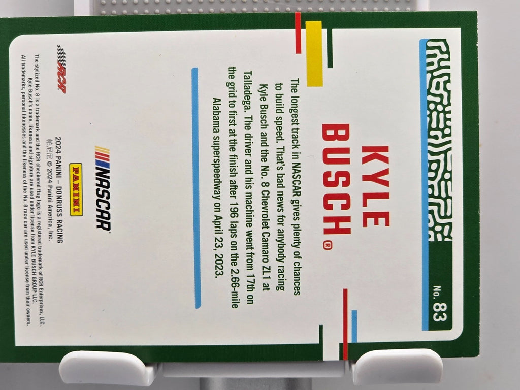 2024 Donruss Racing NASCAR - Kyle Busch #83 - Red & Blue Car