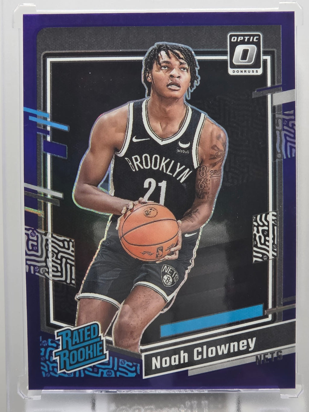2023-24 Donruss Optic - Noah Clowney (RC) - Purple Prizm - #205