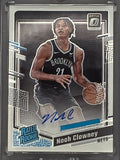 NOAH CLOWNEY 2023-24 OPTIC RATED ROOKIE AUTO #257 NETS