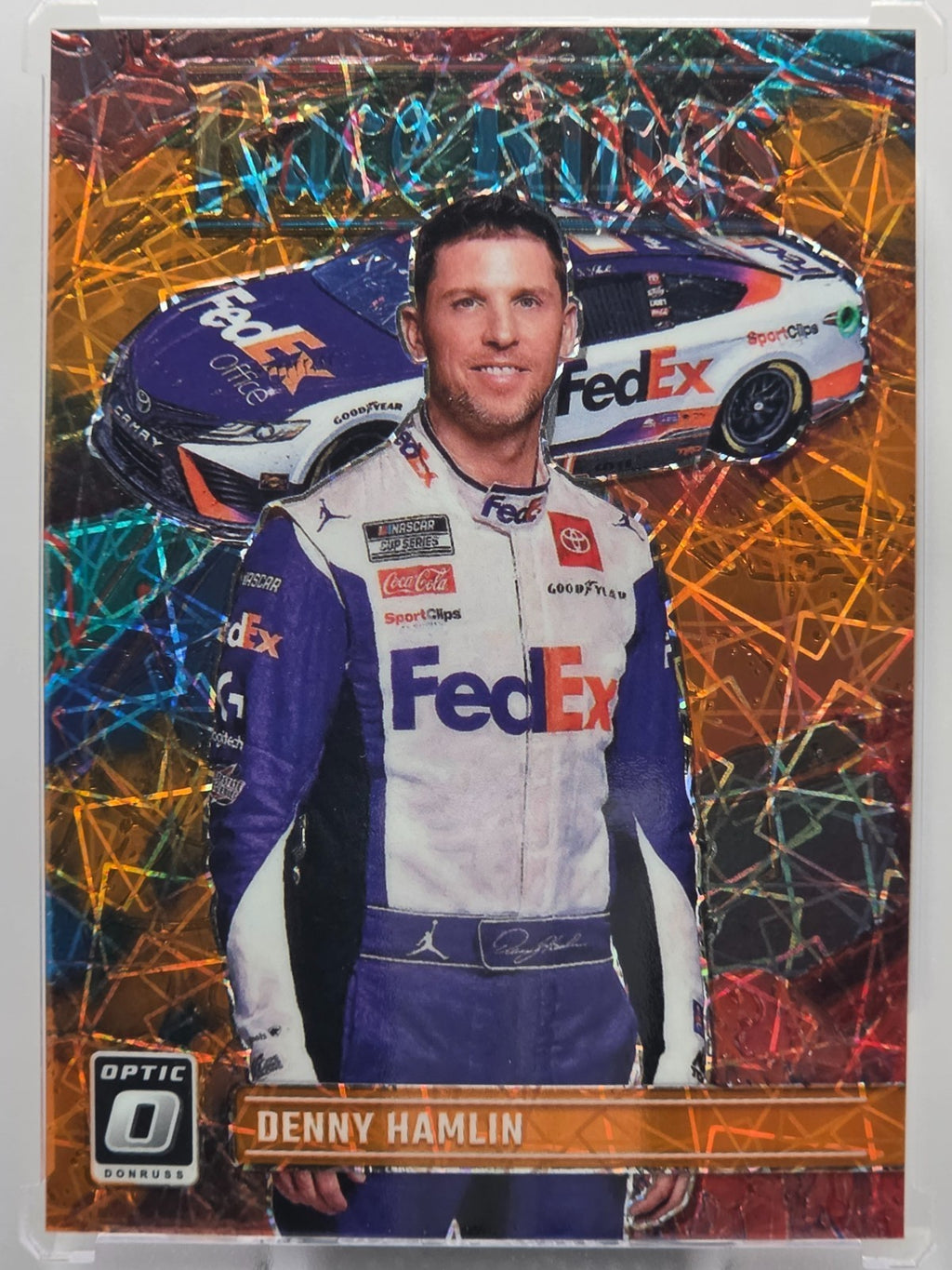 2024 Panini Donruss - Denny Hamlin - Race Kings Orange - #199 - Buy 3 Get 1