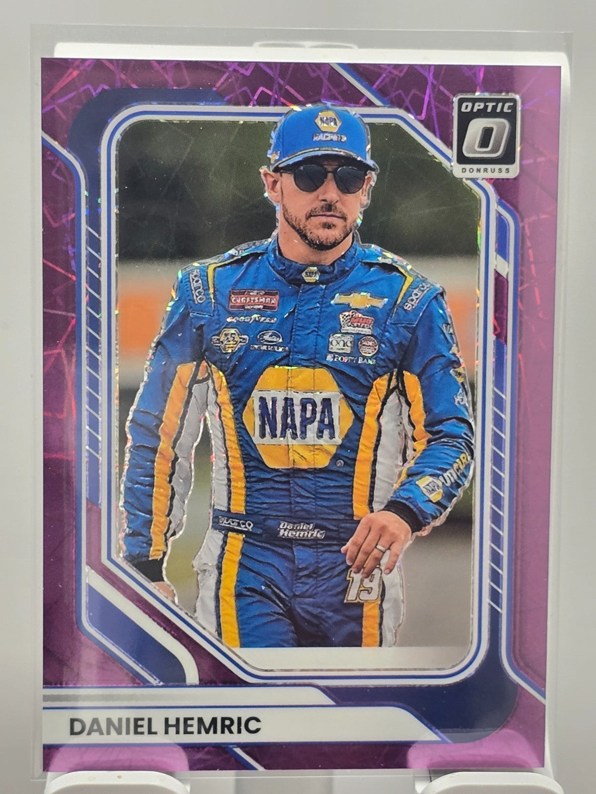 2026 Donruss NASCAR Optic Racing - #73 Daniel Hemric - Purple Velocity /59