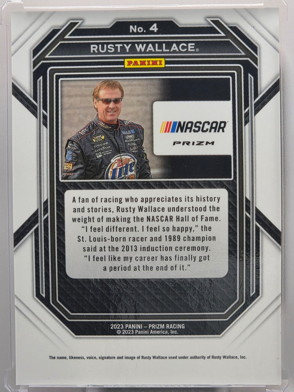 2023 Prizm Racing - Rusty Wallace - Reactive Orange - #4 - Buy 3 Get 1 Free!