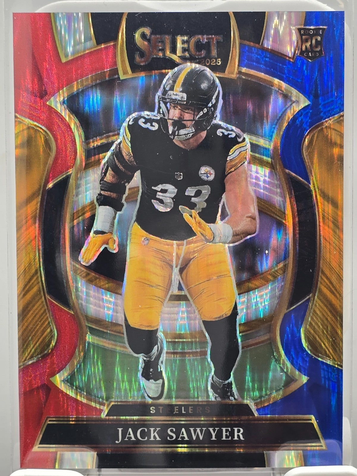 2025 Select Football Concourse Red White Blue PrizmJack Sawyer #53 - Steelers