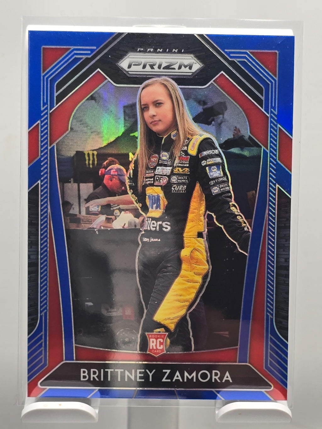 2020 Panini NASCAR - Brittney Zamora - Blue Prizm - Rookie Card