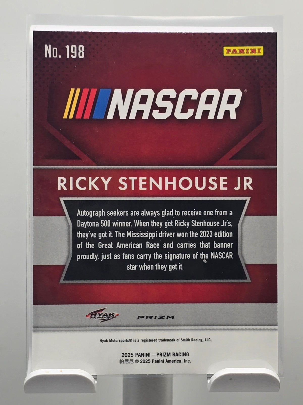 2025 Prizm Nascar Racing - #198 Ricky Stenhouse Jr.  - Throwback - Silver Prizm