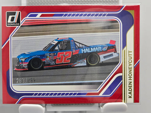 #195 Kaden Honeycutt - Red /299 - 2026 Donruss NASCAR Racing
