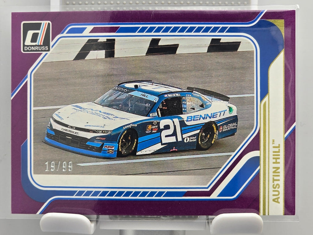 2026 Donruss NASCAR Racing - #178 Austin Hill - Purple Base /99