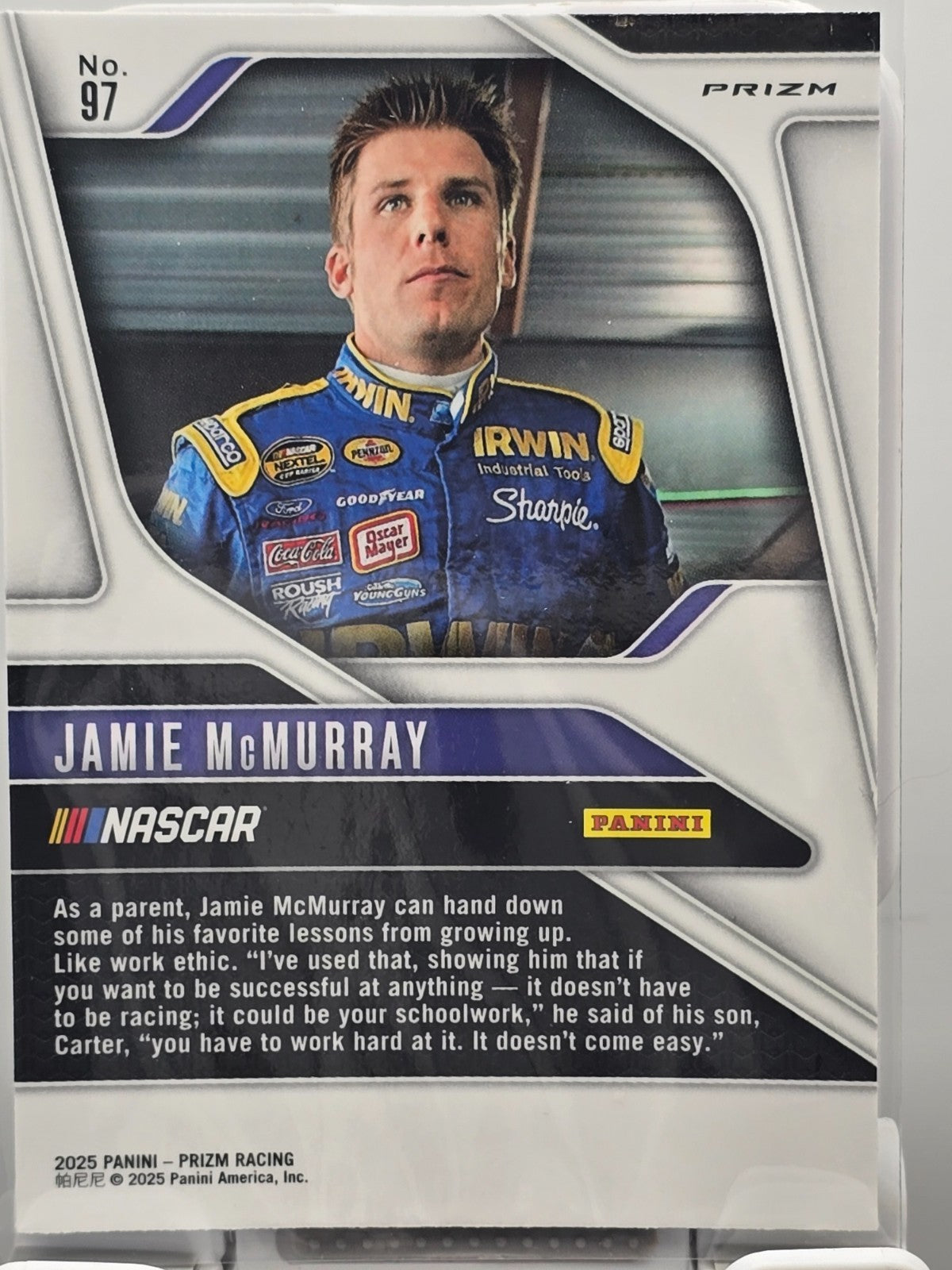 2025 Prizm Racing - #97 Jamie McMurray - Blue Cracked Ice Prism