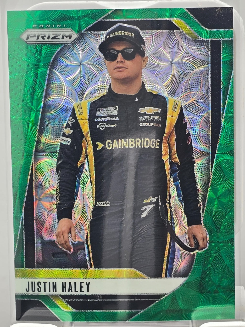 2025 Prizm Nascar Racing - #7 Justin Haley - Green Scope Prizm /149