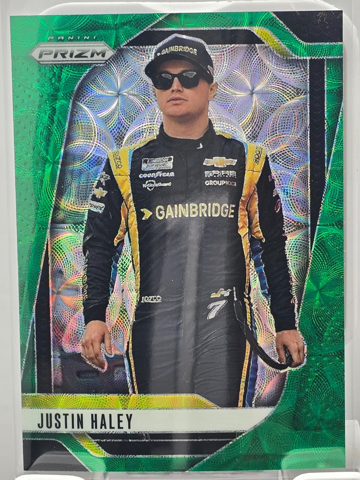 2025 Prizm Nascar Racing - #7 Justin Haley - Green Scope Prizm /149