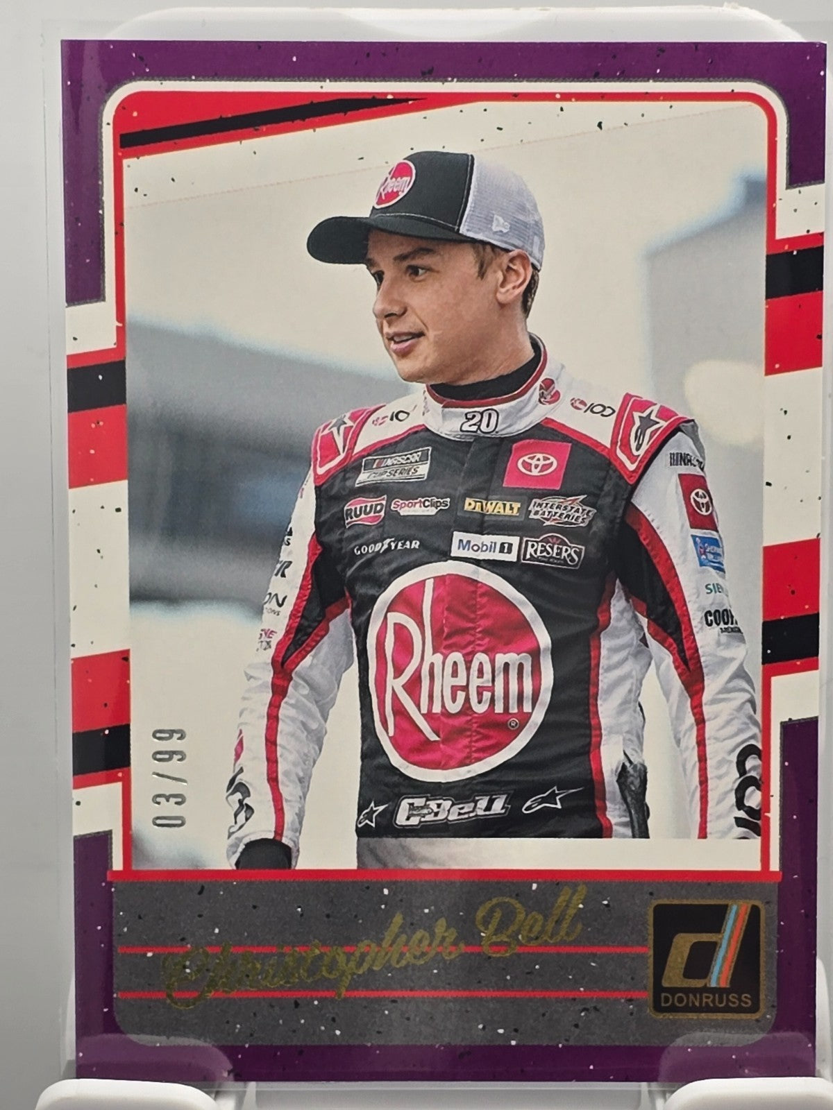 2026 Donruss NASCAR Racing - #138 Christopher Bell - Throwback - Purple Base /99