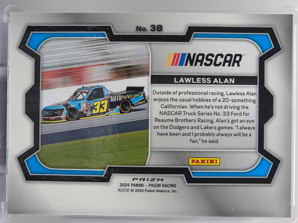 2024 Prizm Racing - Lawless Alan - Green Prizm - #38 - Buy 3 Get 1 Free!