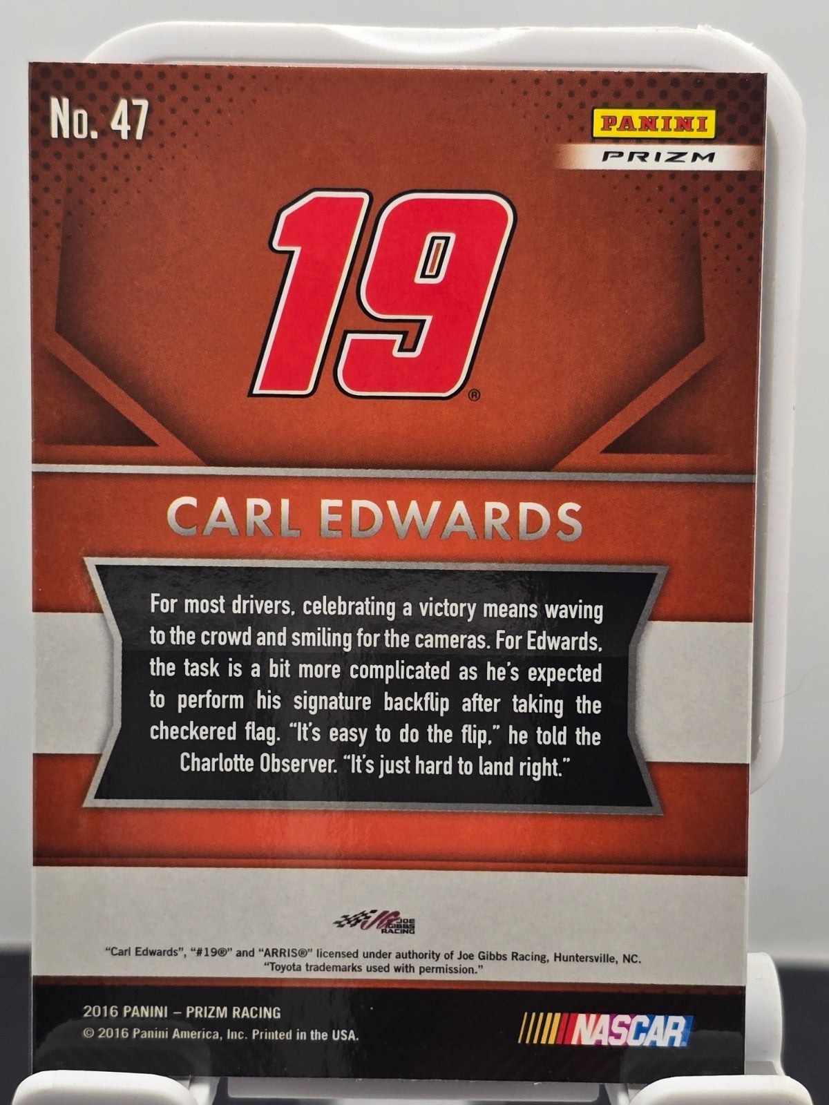 2016 Prizm Racing - #47 Carl Edwards - Red, White & Blue Prizm
