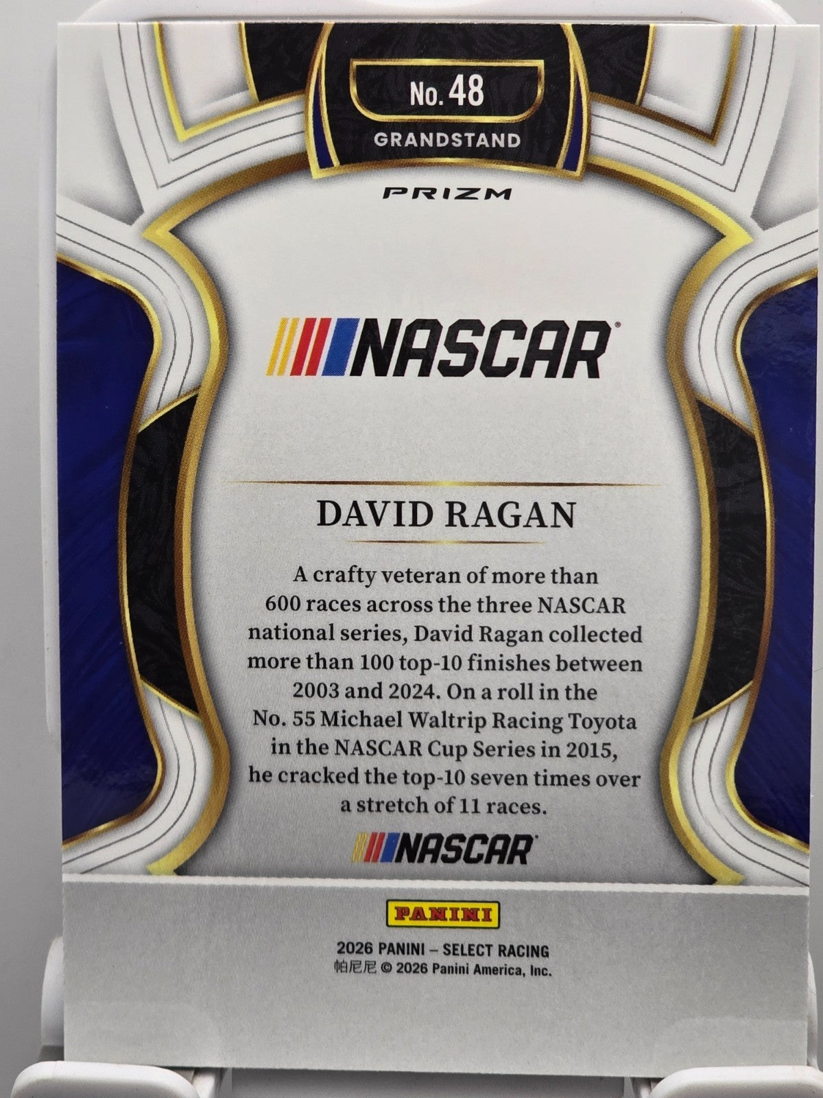 2026 Select Racing - #48 David Ragan - Grandstand - Silver SP
