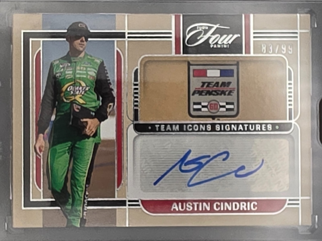 2026 Panini Turn Four Racing - Austin Cindric - Team Icon Auto - #TM-ACD /99