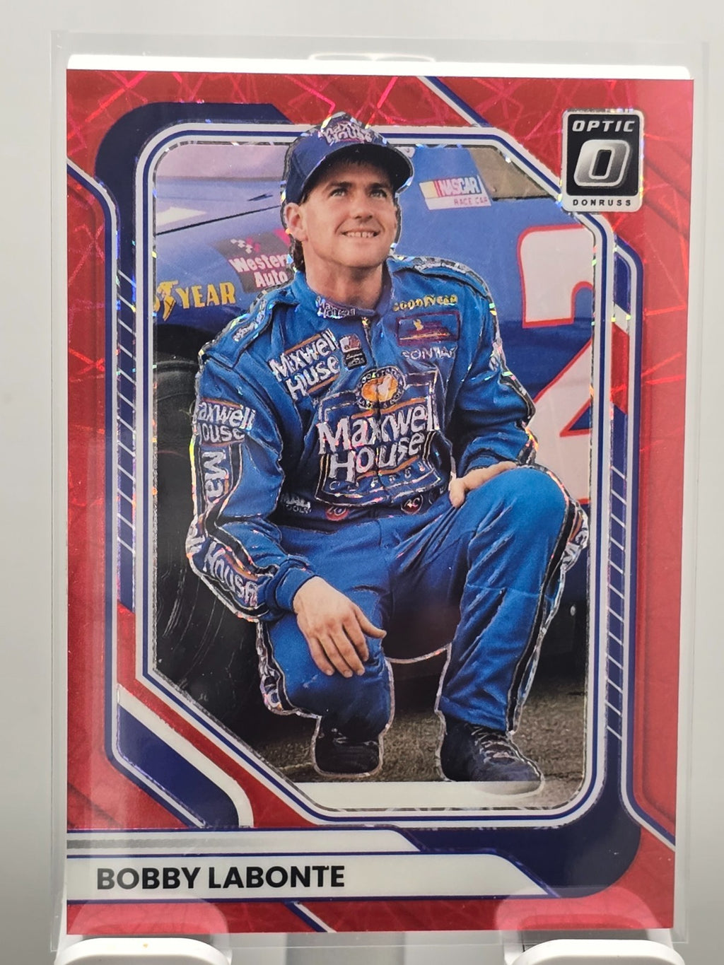 2026 Donruss NASCAR Optic Racing - #74 Bobby Labonte - Red Velocity /199
