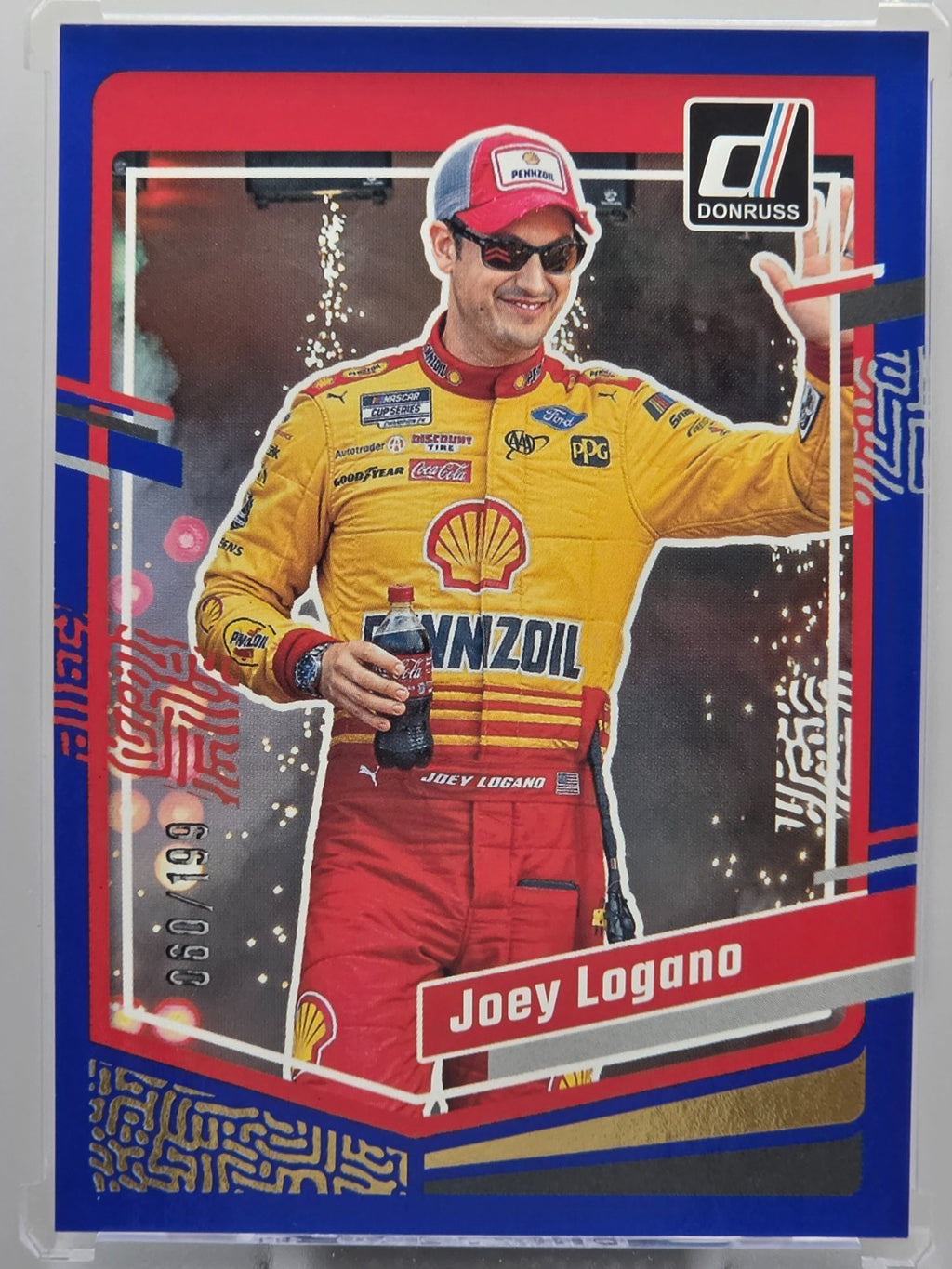 2024 Panini Donruss - Joey Logano - Blue /199 - #29 - Buy 3 Get 1
