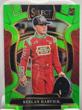 2026 Panini Select Racing - #4 Keelan Harvic (RC) - Grandstand - Lime Green /75