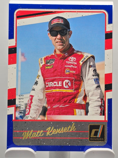 #123 Matt Kenseth - Throwback - Blue Base /199 - 2026 Donruss NASCAR Racing