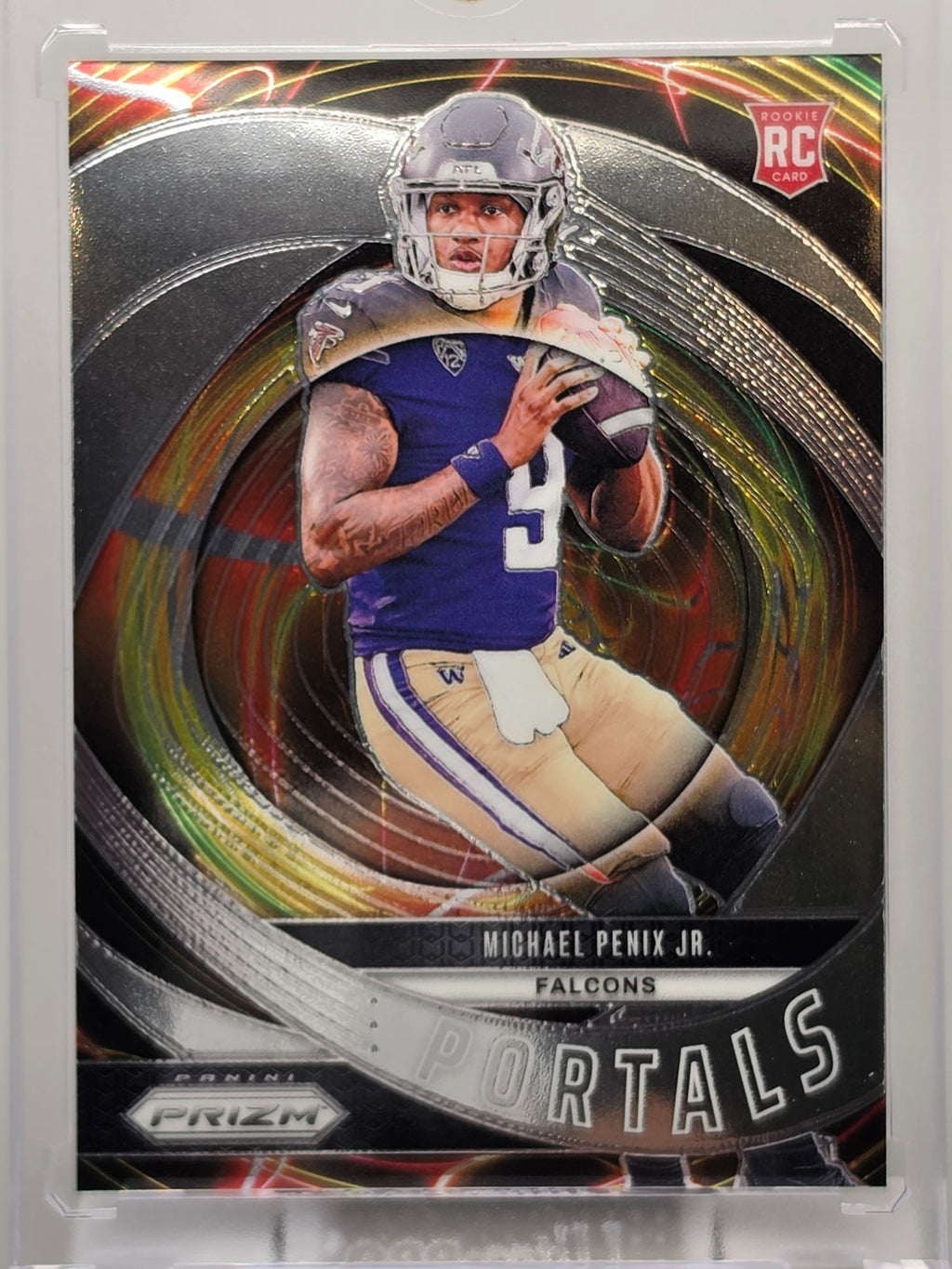 2024 Panini Prizm- Michael Penix Jr. - Portals - #6 ** Buy 3 Get 1 **