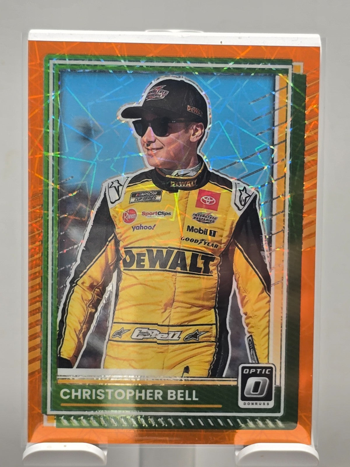2025 Donruss Optic NASCAR Racing - #70 Christopher Bell - Orange Velocity Prizm